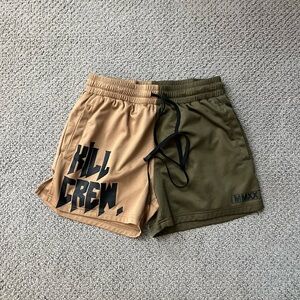 Kill Crew 2 Tone Muay Thai Shorts (Mid Thigh Cut)